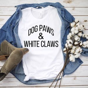 Dog paws & white claws
